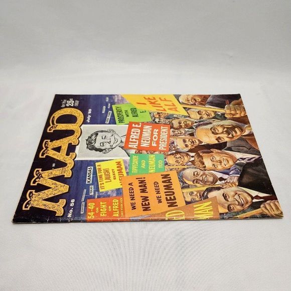 Mad Magazine #56 July 1960 Election Year Issue Nixon Kennedy Kelly Freas Art VG - Picture 3 of 5